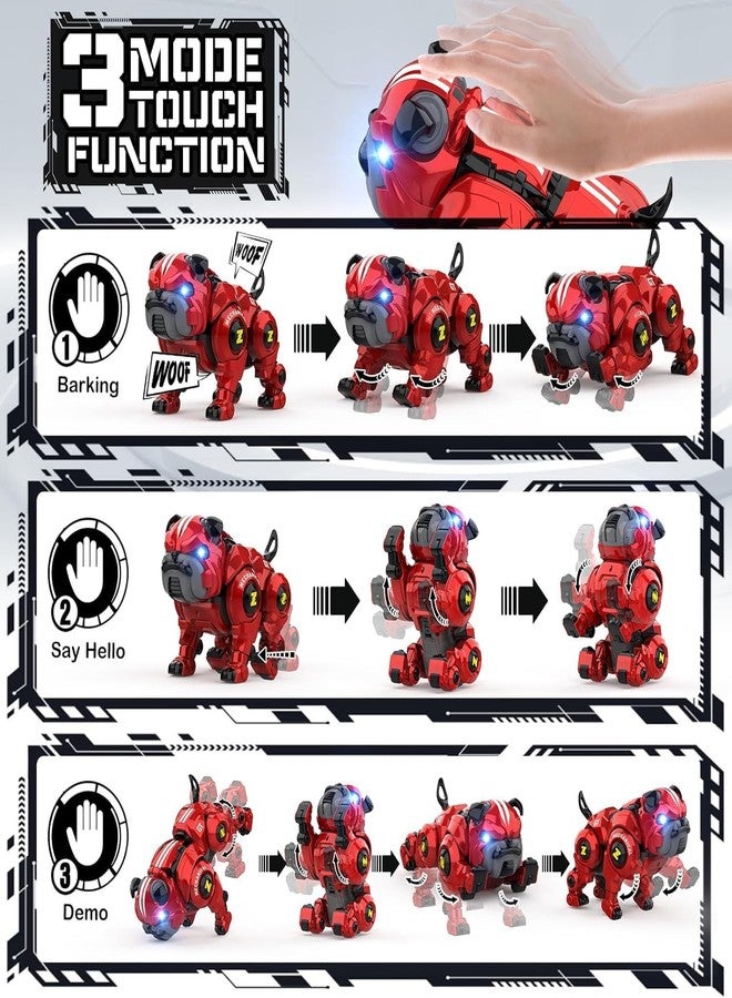 Bhavenu Robot Dog for Kids, Remote Control Robot Rechargeable Programing Stunt Robo Dog with Sing, Dance, Touch Function, Robotic Dog Toy for Boys Ages 5 6 7 8 9 10+ Birthday Gifts, Multicolor - Image 5